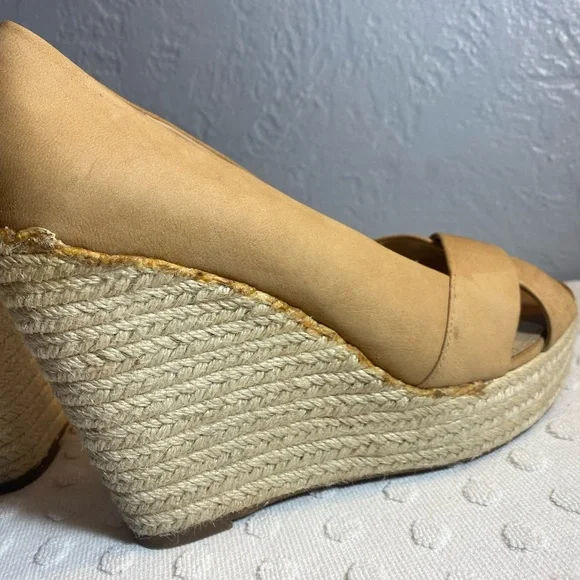 VINCE CAMUTO Womens Taryn Nubuck Jute Peeptoe Wedge - Picture 16 of 16